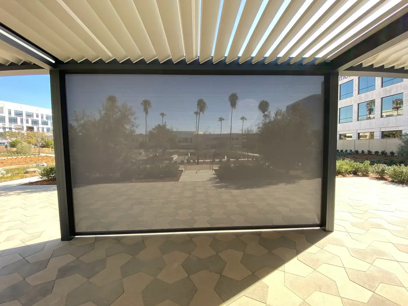BTX San Diego Outside Lounge Shutter and Roller Shade