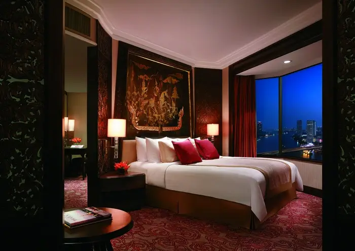 Guest room of a suite in the Shangri-La Hotel, designed and built by BTX.