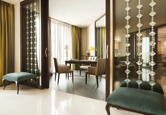 BTX provided dining room drapery to Al Faisaliah Hotel.