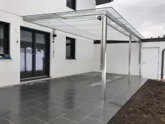 Patio Shade Structure with Glass
