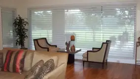 Silhouette Living Room Roman Shades