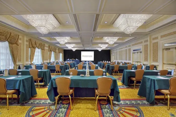 Barclay Hotel in New York conference room with drapes designed by BTX.